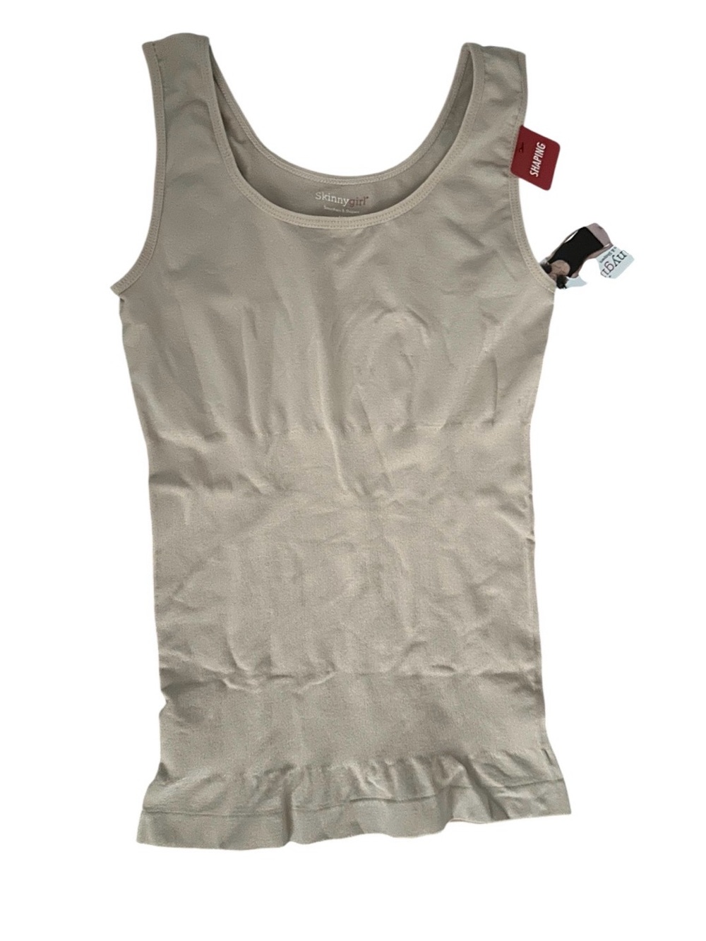Skinnygirl Beige Scoopneck Seamless Tank